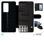 Etui a rabat huawei p40 pro - guitare 1 - simili - cuir - noir