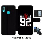 Etui a rabat huawei y7 - unkut haut de seine 92 - simili - cuir - noir