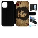 Etui a rabat iphone 12 - che guevara liberte - simili - cuir - noir