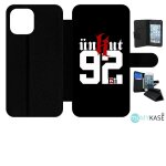 Etui a rabat iphone 12 pro max - unkut haut de seine 92 - simili - cuir - noir