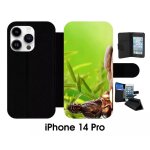 Etui a rabat iphone 14 pro - zen attitude bouddha bougie - simili - cuir - noir Etui a rabat iphone 14 pro - zen attitude bouddha bougie - simili - cuir - noir