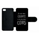 Etui a rabat - je serais moins chiante si vous etiez moins cons - compatible avec apple iphone 4s - plastique ...