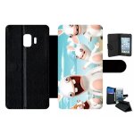 Etui a rabat - lapin cretin a la plage - compatible avec samsung galaxy j2 core (2018) - simili - cuir ...