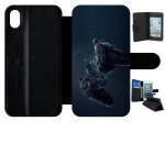 Etui a rabat - manette 3d xbox game - compatible avec apple iphone xr - simili - cuir - bord noir