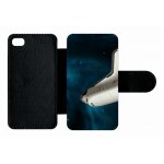 Etui a rabat - nasa planete - compatible avec apple iphone 4s - plastique - bord noir