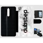 Etui a rabat nokia 8 - dubstep - simili - cuir - noir