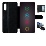 Etui a rabat - rebus i love windows and phone - compatible avec samsung galaxy a70 - simili - cuir - ...