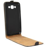 Etui rabat vertical noir pour galaxy e7 fermeture aimant�e