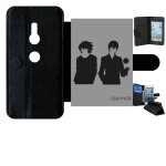 Etui a rabat xperia xz2 - death note - simili - cuir - noir