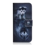 Etui pour rabattu sony xperia 1 iv fermeture magntique cuir pu portefeuille peint fentes pour cartes ...