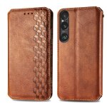 Etui pour rabattu sony xperia 1 vi etui en cuir couverture rabotant affaires exquises conception de mode ...