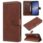 Etui pour rabattu sony xperia 5v cuir de haute qualit� couleur solide classique etui de t�l�phone portefeuille ...