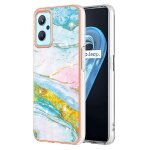 Etui pour realme 9i protection motif de marbre pare - chocs doux slim tpu - blanc vert Etui pour realme 9i protection motif de marbre pare - chocs doux slim tpu - blanc vert