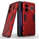 Etui pour realme gt neo 5 5g couverture protectrice kickstand militaire robuste - rouge