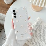 Etui pour samsung galaxy a13 5g / a04s(non pour a13 4g), coque transparente en tpu souple avec motif ...