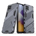Etui pour samsung galaxy a22 4g militaire robuste kickstand couverture protectrice - gris