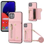 Etui pour samsung galaxy a22 5g longue sangle fentes pour cartes grande capacit mini sac a dos lger ...