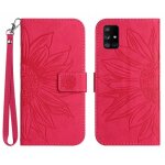 Etui pour samsung galaxy a51 5g avec porte - fentes pour cartes cuir pu de luxe tournesol gaufr� etui ...