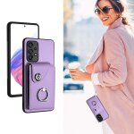 Etui pour samsung galaxy a52 5g / 4g sangle a main cuir supports de fente pour carte housse de protection ...