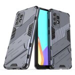 Etui pour samsung galaxy a52 5g kickstand couverture protectrice militaire robuste - gris