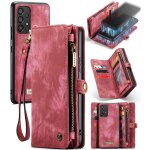 Etui pour samsung galaxy a53 5g titulaire de la carte dtachable forte magntique tpu pc fermeture eclair ...
