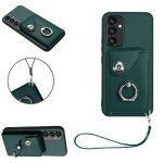 Etui pour samsung galaxy a54 5g cuir sangle a main housse de protection supports de fente pour carte ...