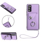 Etui pour samsung galaxy a54 5g sangle a main supports de fente pour carte housse de protection cuir ...