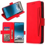 Etui pour samsung galaxy note 10 plus 5g couverture portefeuille en cuir, fermeture magntique titulaire ...