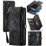 Etui pour samsung galaxy s21 fe titulaire de la carte dtachable portefeuille couverture trifold avec ...