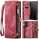 Etui pour samsung galaxy s21 fe titulaire de la carte dtachable portefeuille couverture trifold avec ...