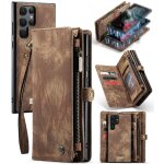 Etui pour samsung galaxy s22 ultra portefeuille couverture trifold avec titulaire de la carte d�tachable ...
