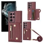 Etui pour samsung galaxy s23 ultra fentes pour cartes grande capacit longue sangle mini sac a dos lger ...