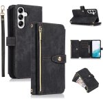 Etui pour samsung galaxy s24 5g, portefeuille cuir pu r�tro rabat antichoc housse avec dragonne fentes ...