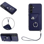 Etui pour samsung galaxy s24 5g sangle a main supports de fente pour carte housse de protection cuir ...