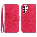 Etui pour samsung galaxy s24 ultra cuir pu de luxe avec porte - fentes pour cartes sangle courte etui ...