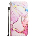 Etui pour samsung galaxy s7 cuir pu bicelle motif de marbre portefeuille - couleur rose