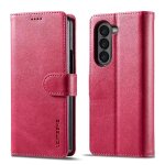 Etui pour samsung galaxy z fold 5 5g etui en cuir rabot horizontal texture veau avec titulaire porte ...