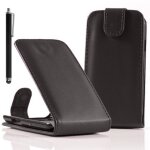 Etui simili cuir pour acer liquid z5 duos - noir + stylet