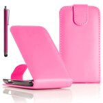 Etui simili cuir pour alcatel idol 2 s 5. 0  - rose + stylet