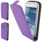 Etui slim luxy cuir violet pour galaxy trend s7560 trend plus s7580