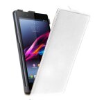 Etui slim a rabat blanc xperia z avec film protecteur ecran Etui slim a rabat blanc xperia z avec film protecteur ecran