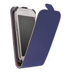 Etui slim a rabat bleu galaxy trend avec film protecteur ecran
