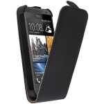 Etui slim � rabat noir htc desire 300 avec film protecteur �cran