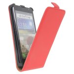 Etui slim � rabat rouge optimus l9 lg avec film protecteur ecran