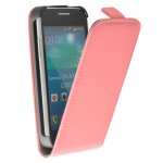 Etui slim vertical cuir blanc pour galaxy core plus rose Etui slim vertical cuir blanc pour galaxy core plus rose