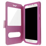 Etui smartphone universel taille xxl fen�tres d'affichage et d�crochage rose