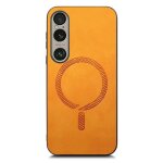 Etui pour sony xperia 1 ? lger chargement sans fil montures de voiture magsafe slim - jaune