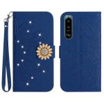 Etui pour sony xperia 5 iii couverture de t�l�phone couverture en cuir pu titulaire de la carte carte ...