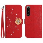 Etui pour sony xperia 5 iii couverture de t�l�phone couverture en cuir pu titulaire de la carte carte ...