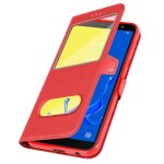 Etui sony xperia xz3 protection el�gante et durable en cuir pu rouge